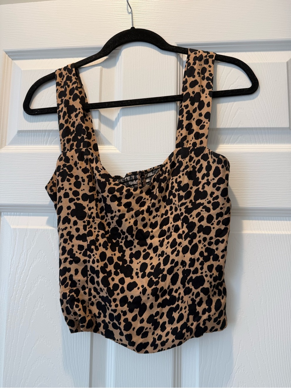 Reformation Leopard Print Top